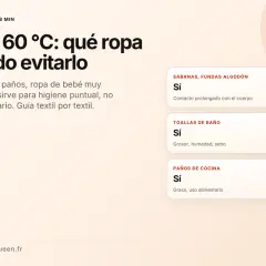 Guía para lavar ropa a 60 grados: ideal para sábanas, toallas y paños de cocina.